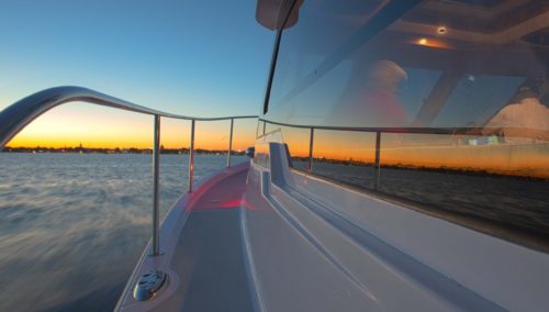 True North 34 OE at Sunset